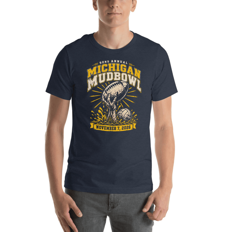 92nd Mudbowl T - Hand + Volleyball (Blue)